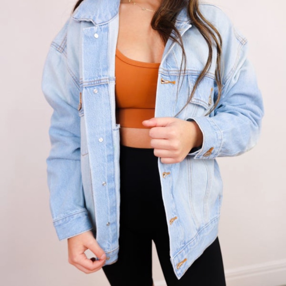 Oversized jean jacket large brand new